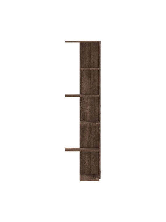 Ъглова Поставка Стенен Кафяв дъб 36.5x36.5x140см.
