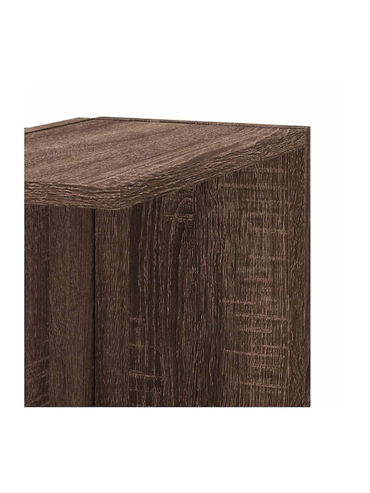 Ъглова Поставка Стенен Кафяв дъб 36.5x36.5x140см.