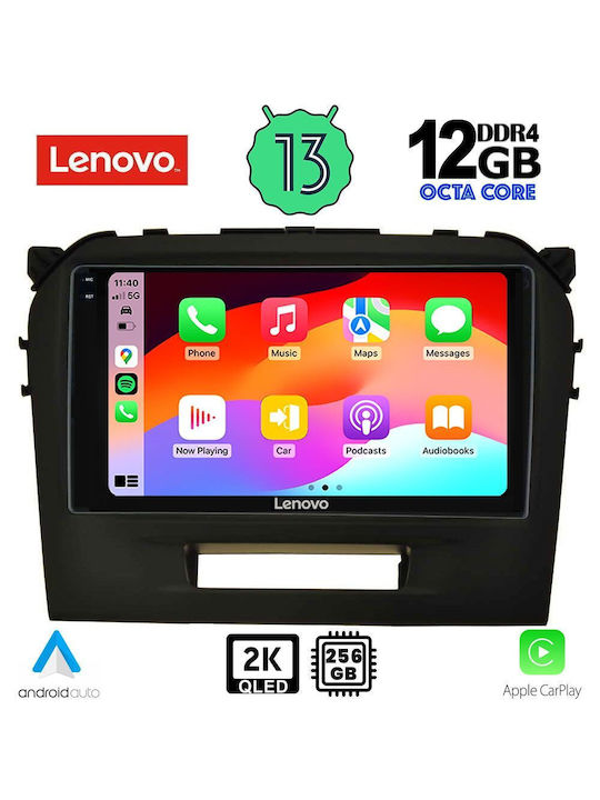 Lenovo Car Audio System for Suzuki Vitara 2016-2022 (Bluetooth/USB/WiFi/GPS) with Touch Screen 9"