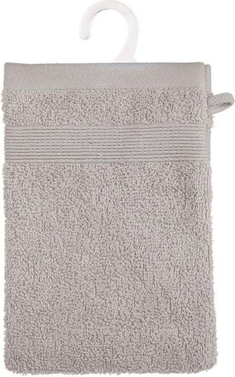 Комплект ръкавици за баня Atmosphera, памук 450gsm, размери 15x21см, 2 броя, цвят сив тауп, 125865c
