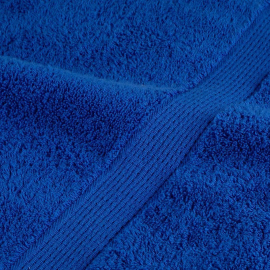 vidaXL Set 10 Hotel Face Towels 100x50 cm 600gsm Blue