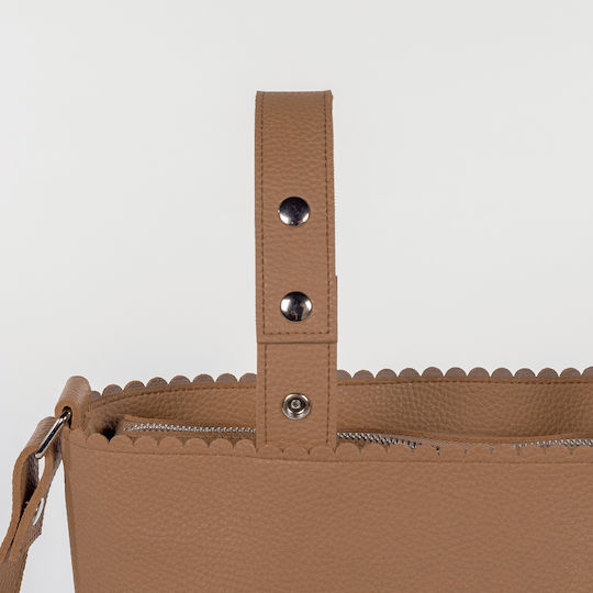 Pasito a Pasito Shoulder/Hand Diaper Bag Brown 34x30cm.