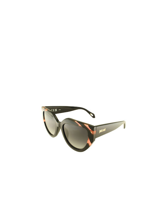 Just Cavalli Sonnenbrillen mit Mehrfarbig Rahmen und Braun Verlaufsfarbe Linse JC086 06A1