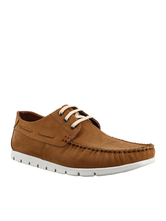 Leder Herren Mokassins in Braun Farbe