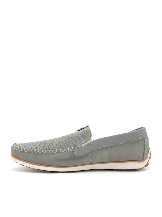 Men's Leather Loafers Gray