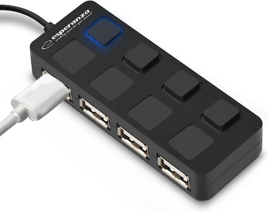 Esperanza USB 2.0 4 Port Hub with USB-A Connection