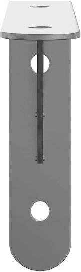 vidaXL Heavy-Duty Stainless Steel Shelf Brackets Silver 150x25mm 4pcs 30296
