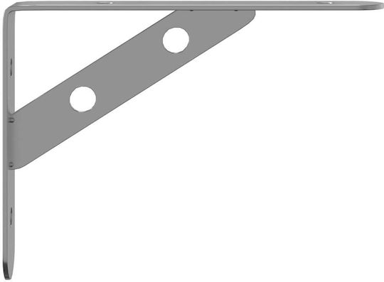 vidaXL Heavy-Duty Stainless Steel Shelf Brackets Silver 150x25mm 4pcs 30296