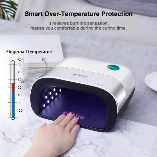 3 Smart 2.0 Nail Polish Curing Lamp UV / LED 48W White