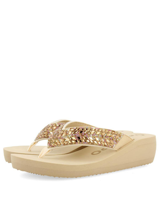 Gioseppo Women's Flip Flops Beige