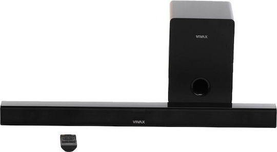 Vivax SP-7080H Soundbar 2.1 Bluetooth and HDMI 70W with Wireless Subwoofer and Remote Control Black