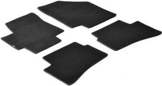 Lampa Set of Front and Rear Mats 4pcs for Kia Rio Hyundai Accent Black