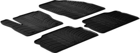 Auto Gs Set of Front and Rear Mats 4pcs for Ford Kuga 2011-2013 Black