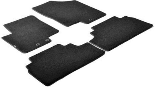 Lampa Set of Front and Rear Mats 4pcs for Kia Venga Hyundai ix20 Black