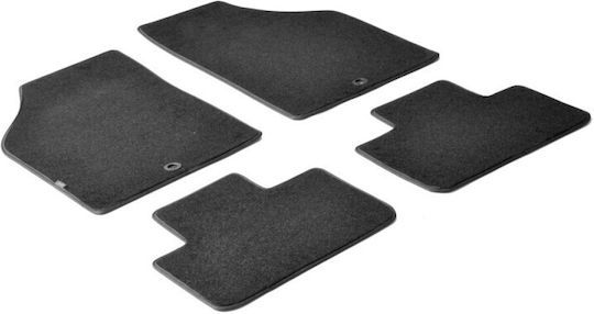 Lampa Set of Front and Rear Mats 4pcs for Fiat Punto 2009+ Black