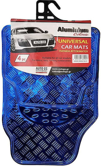 Auto Gs Σετ Μπροστινά και Πίσω Πατάκια Universal 4τμχ Μπλε