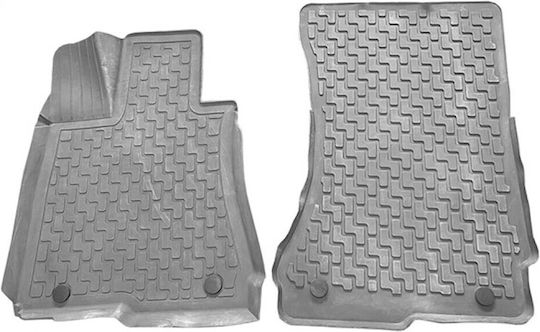 Auto Gs Set of Front and Rear Mats 4pcs Tray Type for Daihatsu Delta Lancia Delta Gray
