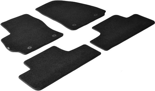 Lampa Set of Front and Rear Mats 4pcs for Mazda 5 Black