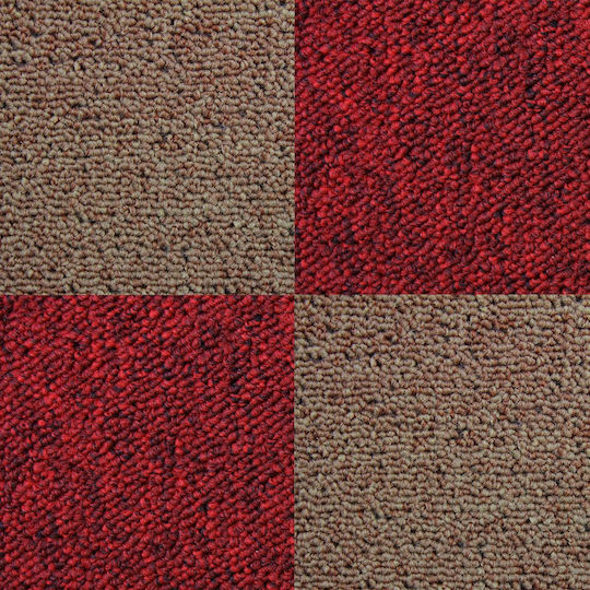 40 X Carpet Tiles 10m2 Scarlet Red & Sand 40 X Carpet Tiles 10m2 Scarlet Red & Sand