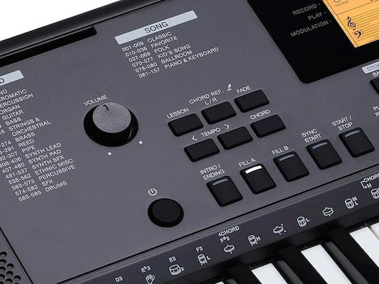 Medeli Tastatur MK200 mit 61 Tasten mit Notenständer Schwarz
