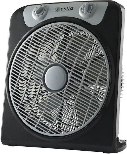 Estia Spiral Box Fan 45W Διαμέτρου 30cm Μαύρο
