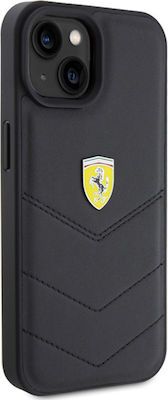 Ferrari 6.1" Plastic Back Cover Black (iPhone 15)