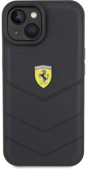 Ferrari 6.1" Back Cover Plastic Black (iPhone 15)