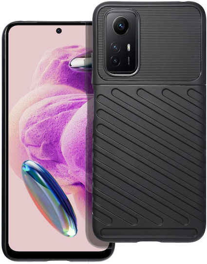 Thunder Back Cover Σιλικόνης Μαύρο (XIAOMI Redmi NOTE 12SC)