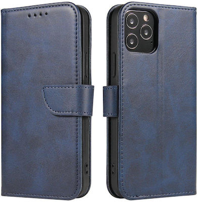 Hurtel Elegant Magnet Buchen Sie Synthetisches Leder Blau (Galaxy A32 5G)