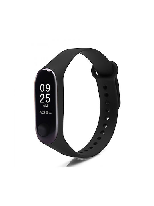 Λουράκι Σιλικόνης Μαύρο (Mi Smart Band 3/4)