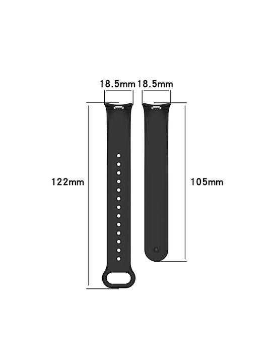 Techsuit Λουράκι Σιλικόνης με Pin Μπορντό (Xiaomi Mi Band 8 / 8 NFC / 9 / 9 NFC)