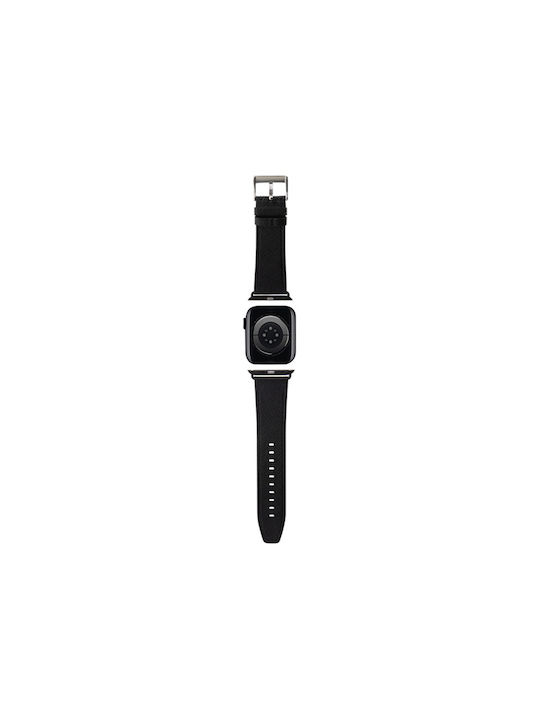 Karl Lagerfeld Armband Leder Schwarz (Apple Watch 38/40/41/42mm)