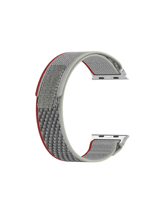 Techsuit W039 Strap Fabric Red / Gray (Apple Watch 44/45/46mm/Ultra 49mm) KF2313125