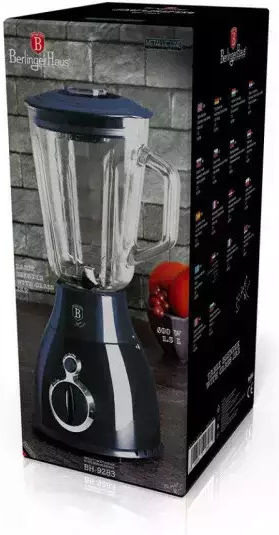 Berlinger Haus Tischmodell Mixer mit Glas Kanäta 1,5 l 600W Grau BH-9283