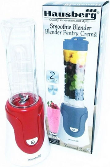 Hausberg Blender for Smoothies 0.6lt 300W Red