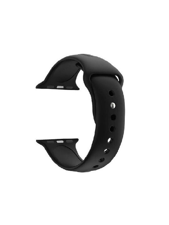 Λουράκι Σιλικόνης Bikson Μαύρο (Apple Watch 42mm)