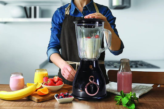 Berlinger Haus Μπλέντερ για Smoothies με Γυάλινη Κανάτα 1.5lt 600W Μαύρο BH-9025