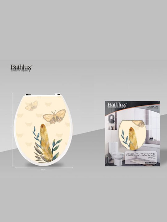Bathlux Plastic Toilet Seat Multicolour 44cm