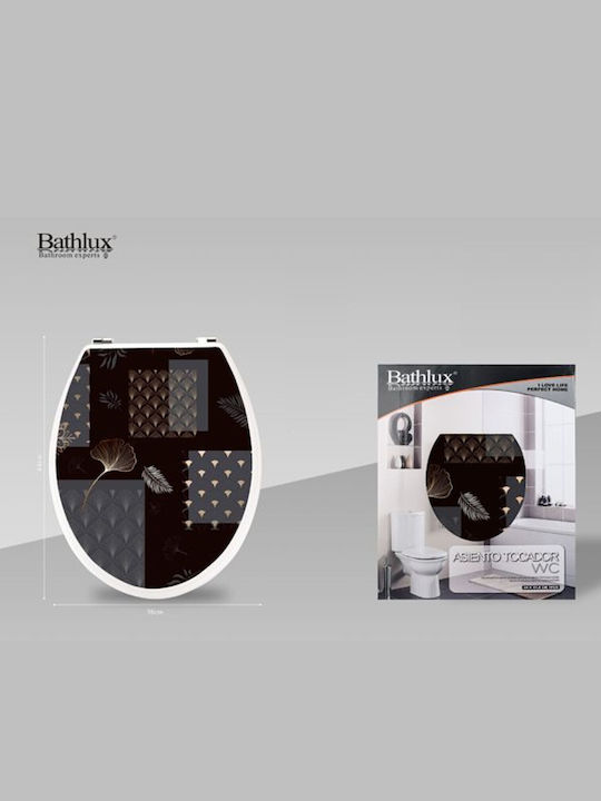 Bathlux Plastic Toilet Seat Multicolour 44cm