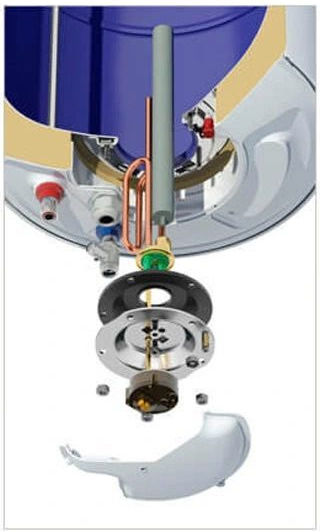 Forte Floor Glass Water Heater 40lt 3kW