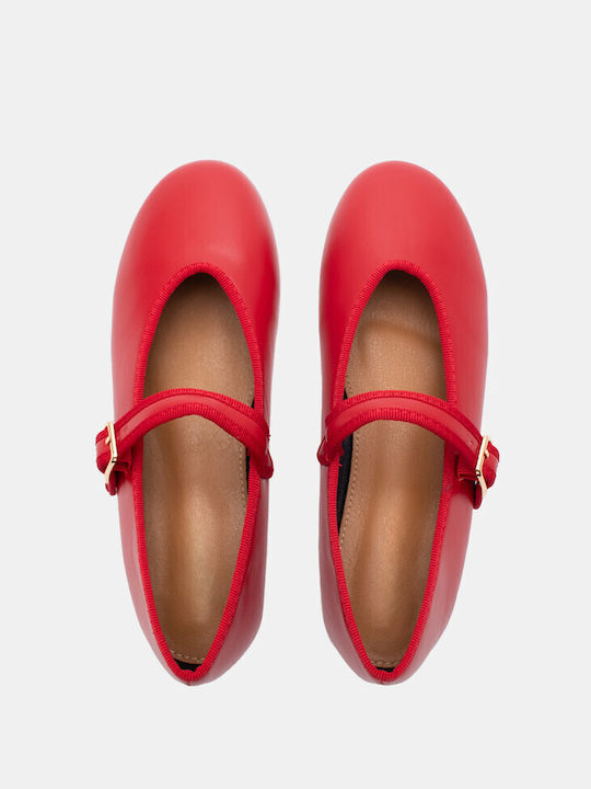 Luigi Pantofi balerini pentru femei Pantofi de balet pentru femei in Roșu Culori