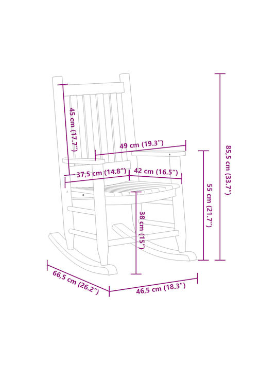 Παιδική Πολυθρόνα Μαύρη 49x66.5x85.5εκ.