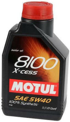 Motul Συνθετικό Λάδι Αυτοκινήτου 8100 X-cess 5W-40 A3/B4 1lt