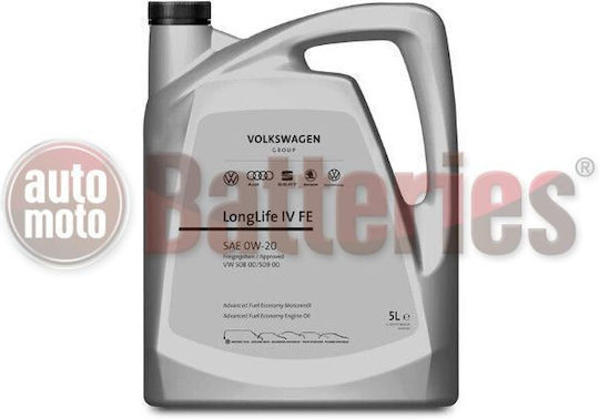 Volkswagen Longlife IV Синтетичен Масло за Автомобили 0W-20 5лт