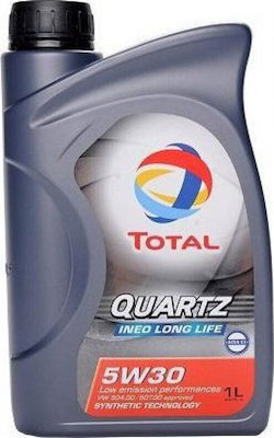 Total Συνθετικό Λάδι Αυτοκινήτου Quartz Ineo Long LIfe 5W-30 LL 1lt