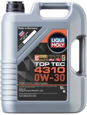 Liqui Moly Λάδι Αυτοκινήτου Top Tec 4310 0W-30 5lt