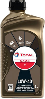 Total Classic 7 Car Lubricant 10W-40 A3/B4 1lt