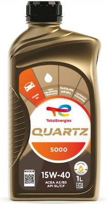 Total Ulei Auto Quartz 5000 15W-40 A3/B3 1lt