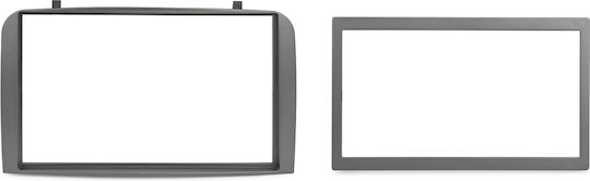 Phonocar DIN Fascia Panels 2 Din Gray Metallic for Alfa Romeo Alfa 147 2000-2006