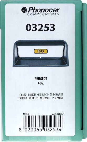 Phonocar DIN Fascia Panels 2 Din for Peugeot 406 1995>2003